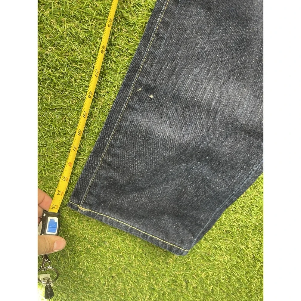 Polo Ralph Lauren Jeans Mens 38x34 Dark 605 Varick Selvedge Slim Fit Casual
